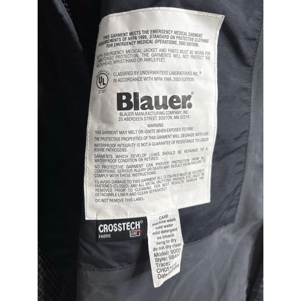Blauer 9845 Crosstech Emergency Response Jacket Fire Dept Grapevine TX Patch
